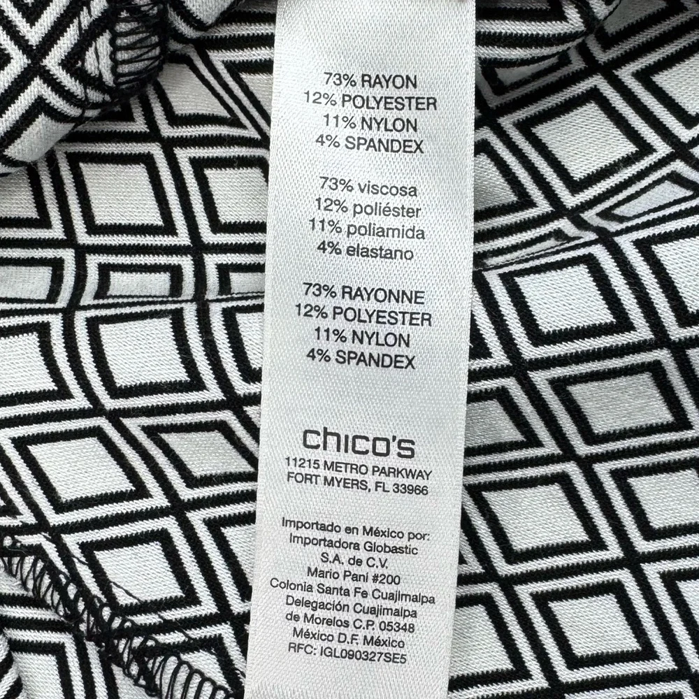 Chico's Perfect Stretch Jacquard Geometric Jacket Chico’s 1 Us 8
